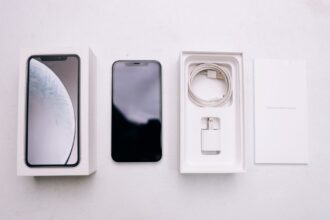 smartphone on the table